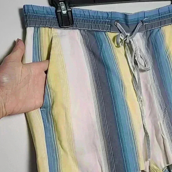 Ann Taylor LOFT Blue, Yellow, White, Pink Striped Shorts Size Small - Picture 4 of 9